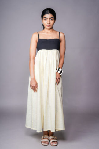 Althea – Contrast Bodice Flare Dress